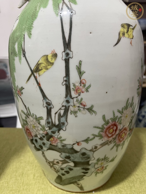 古玩陶瓷花鳥紋瓶真品鑒賞圖