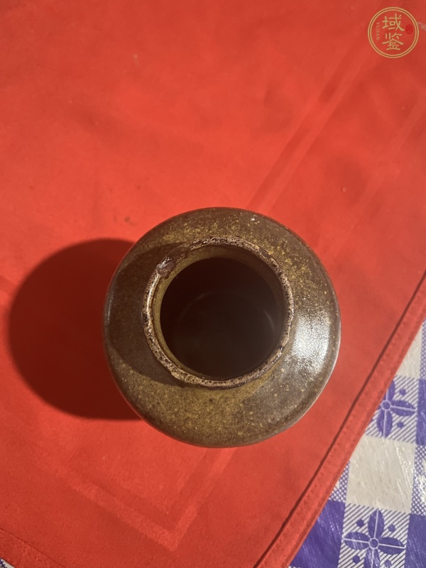 古玩陶瓷磁州窯茶葉末釉罐真品鑒賞圖