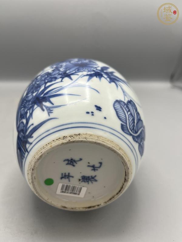 古玩陶瓷康熙青花罐真品鑒賞圖