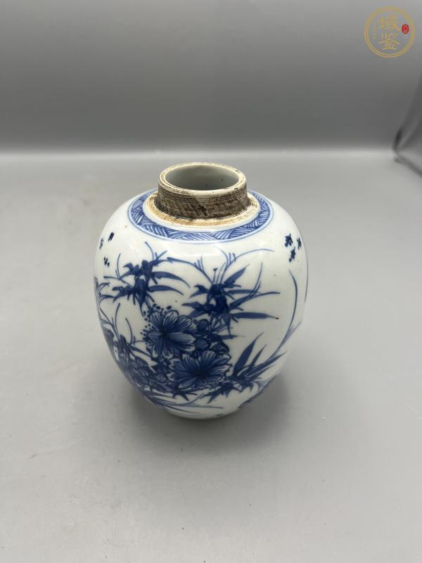 古玩陶瓷康熙青花罐真品鑒賞圖