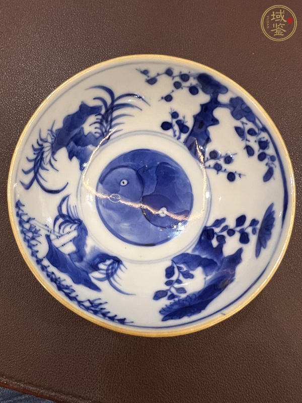 古玩陶瓷青花四季花卉紋碗真品鑒賞圖