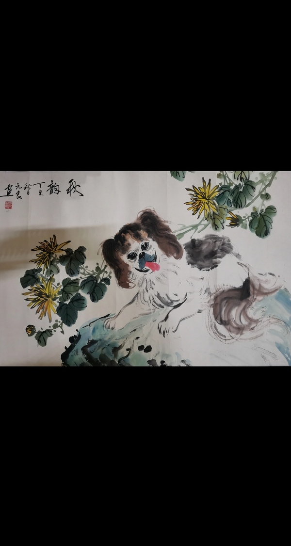 古玩轉(zhuǎn)賣北京美協(xié)著名寫意花鳥畫家馬元良秋韻拍賣，當(dāng)前價格3888元