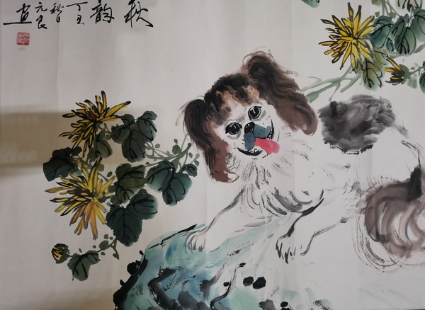 古玩字畫北京美協(xié)著名寫意花鳥畫家馬元良秋韻拍賣，當前價格499元