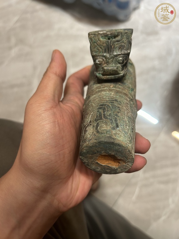 古玩銅器西周青銅車軎真品鑒賞圖