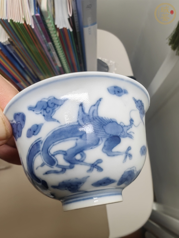 古玩陶瓷青花杯真品鑒賞圖