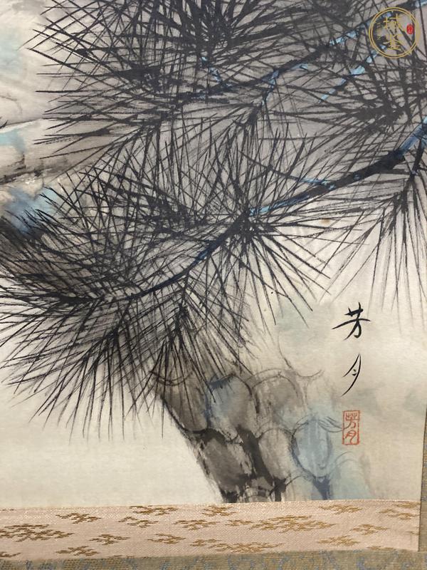 古玩字畫松鶴長春真品鑒賞圖