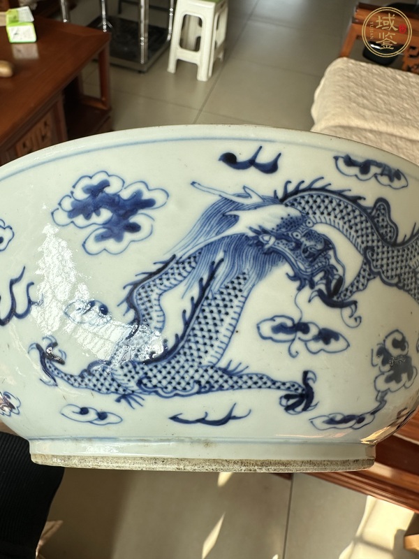 古玩陶瓷龍紋青花碗真品鑒賞圖