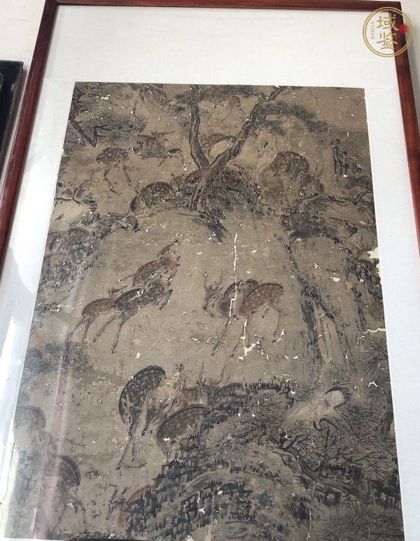 古玩字畫(huà)楊舟鹿鶴同春真品鑒賞圖