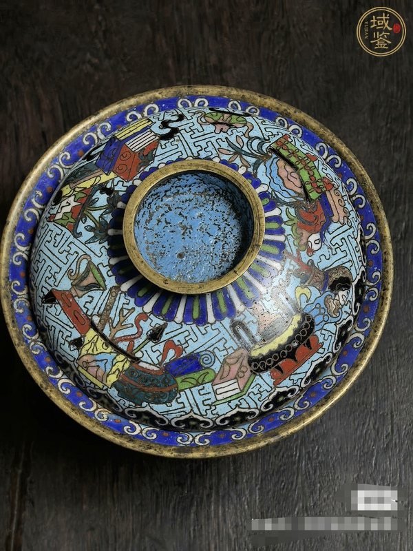 古玩雜項(xiàng)景泰藍(lán)蓋碗真品鑒賞圖