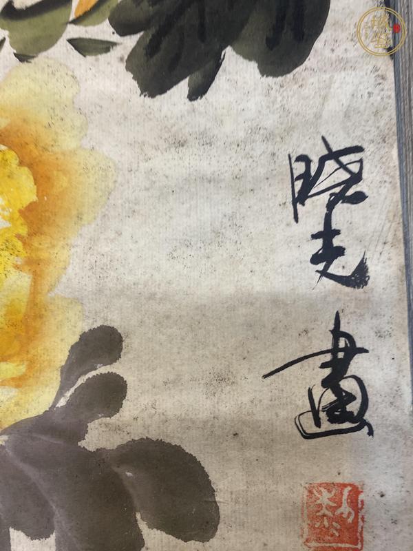 古玩字畫富貴花開真品鑒賞圖