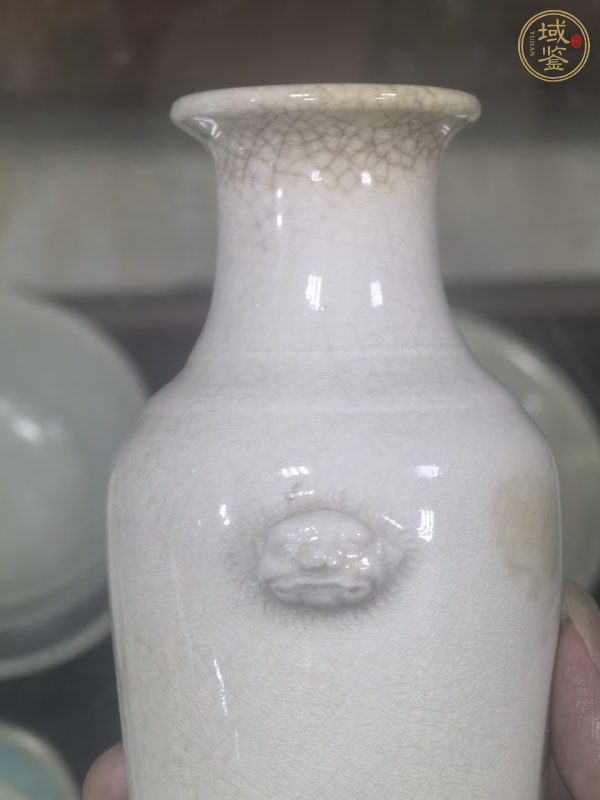 古玩陶瓷雙鋪首瓶真品鑒賞圖