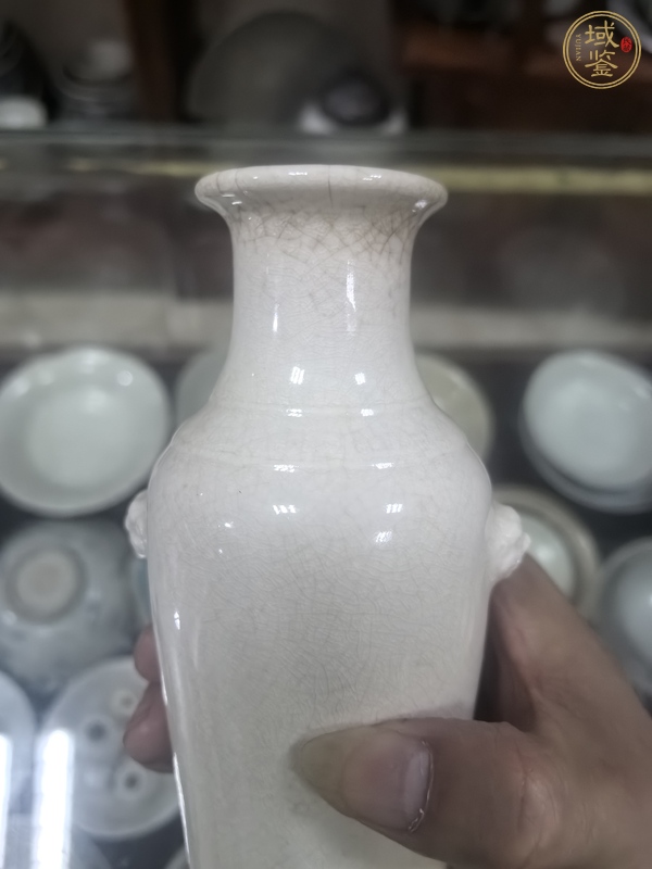 古玩陶瓷雙鋪首瓶真品鑒賞圖