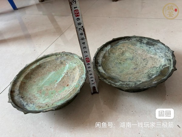 古玩銅器銅盤真品鑒賞圖