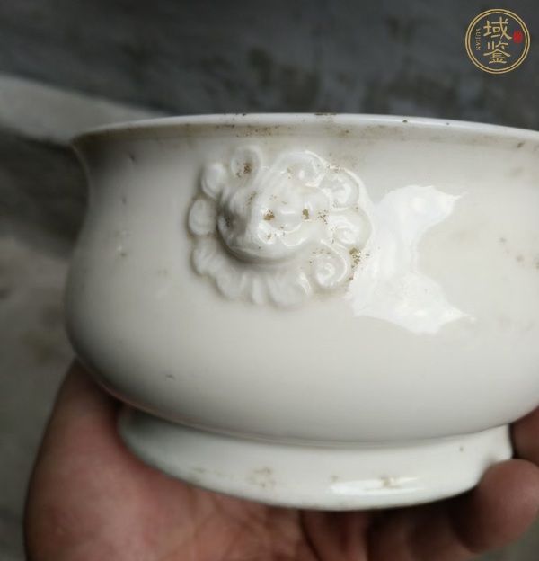 古玩陶瓷德化窯獅耳爐真品鑒賞圖