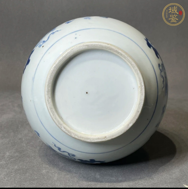 古玩陶瓷青花花卉紋蒜頭瓶真品鑒賞圖