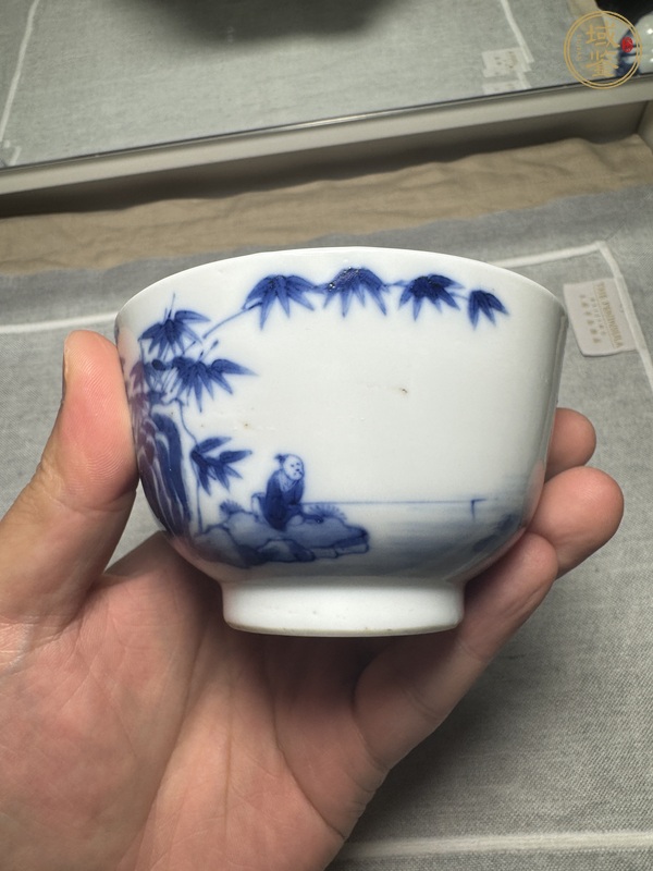 古玩陶瓷青花杯真品鑒賞圖