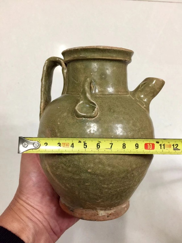 古玩陶瓷宣州窯青釉執壺拍賣,當前價格4888元