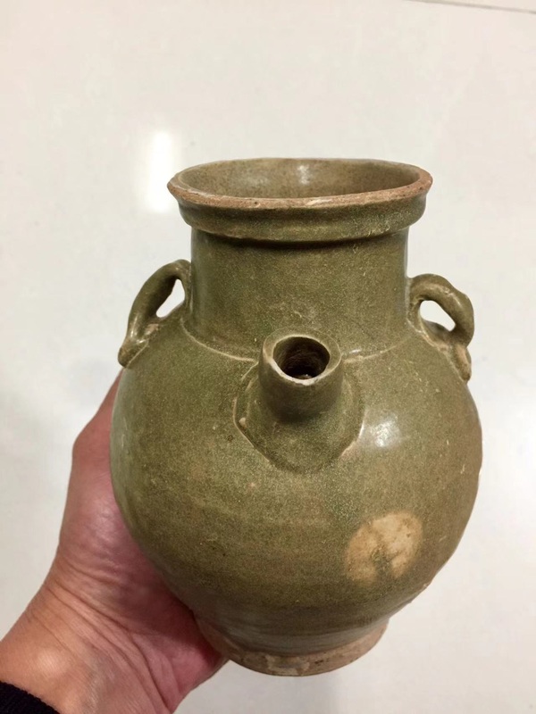 古玩陶瓷宣州窯青釉執壺拍賣,當前價格4888元