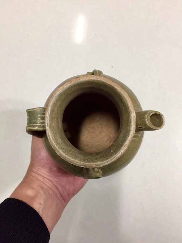 古玩陶瓷宣州窯青釉執壺拍賣,當前價格4888元
