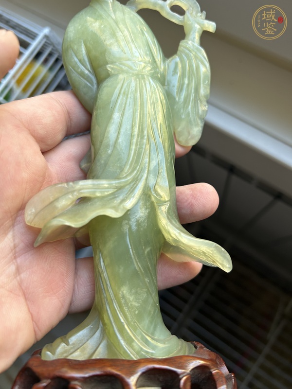 古玩玉器仕女真品鑒賞圖