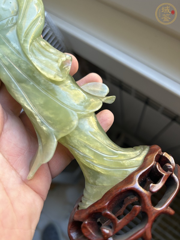 古玩玉器仕女真品鑒賞圖