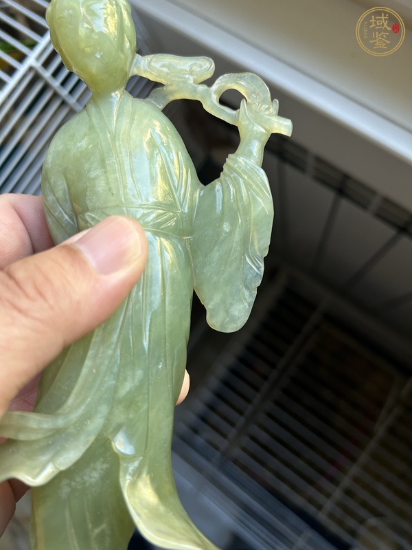 古玩玉器仕女真品鑒賞圖