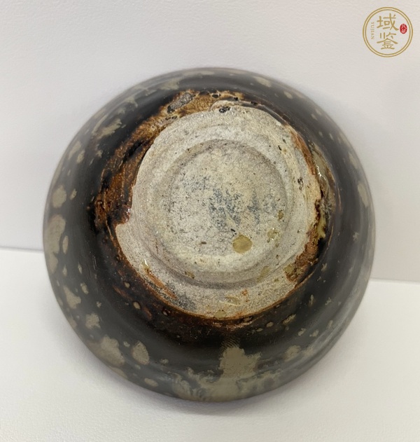 古玩陶瓷吉州窯窯變釉貼花茶盞，注意品相真品鑒賞圖