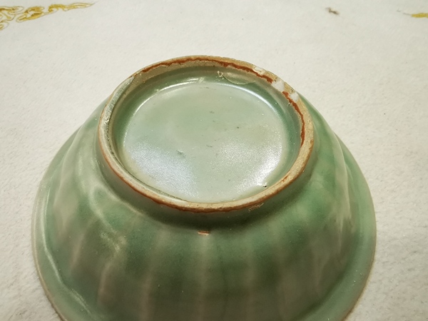 古玩陶瓷南宋龍泉窯雙魚洗拍賣,當前價格35000元