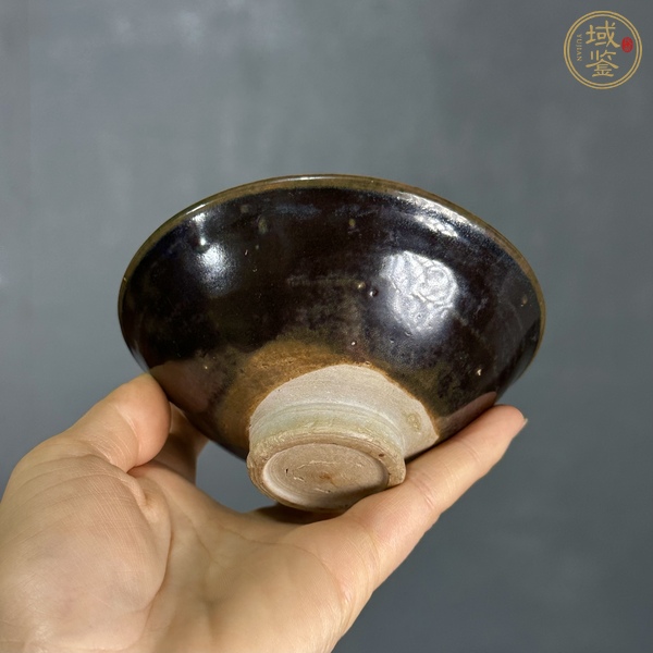 古玩陶瓷磁州窯黑釉茶盞真品鑒賞圖