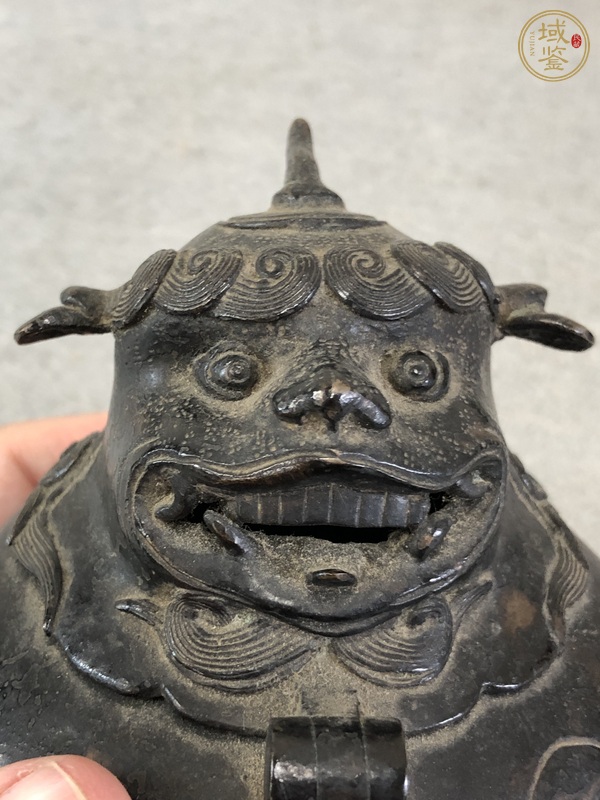 古玩雜項銅瑞獸熏爐真品鑒賞圖