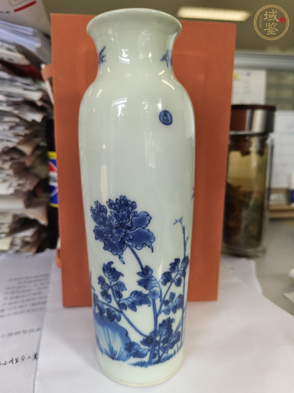 古玩陶瓷青花花鳥紋筒瓶，注意品相真品鑒賞圖