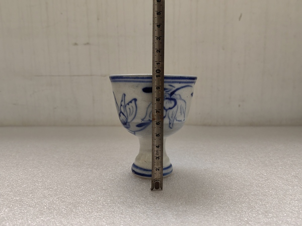 古玩陶瓷青花花卉紋高足杯拍賣,當(dāng)前價(jià)格580元