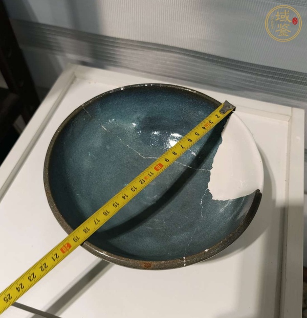 古玩陶瓷鈞窯天藍釉大碗真品鑒賞圖