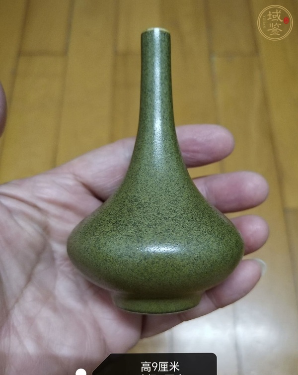 古玩陶瓷茶葉末釉荸薺瓶真品鑒賞圖