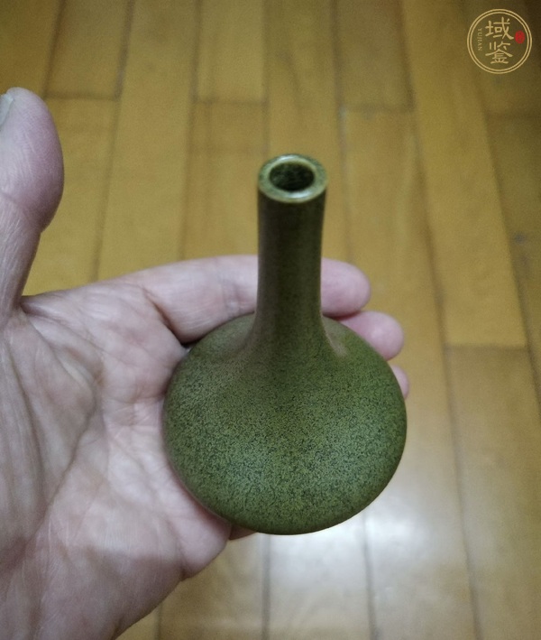 古玩陶瓷茶葉末釉荸薺瓶真品鑒賞圖