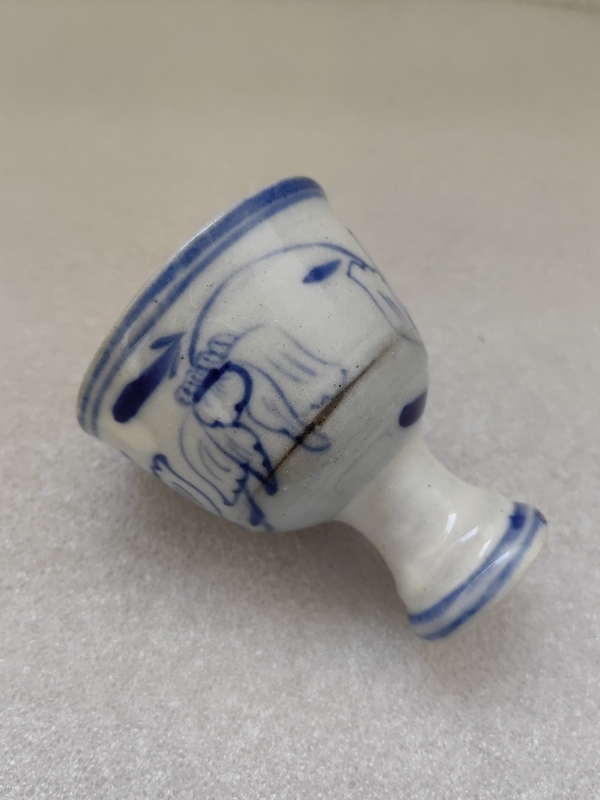 古玩陶瓷青花花卉紋高足杯拍賣,當(dāng)前價(jià)格580元