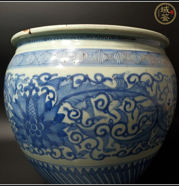 古玩陶瓷青花缸真品鑒賞圖