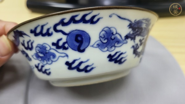 古玩陶瓷青花瓷洗真品鑒賞圖