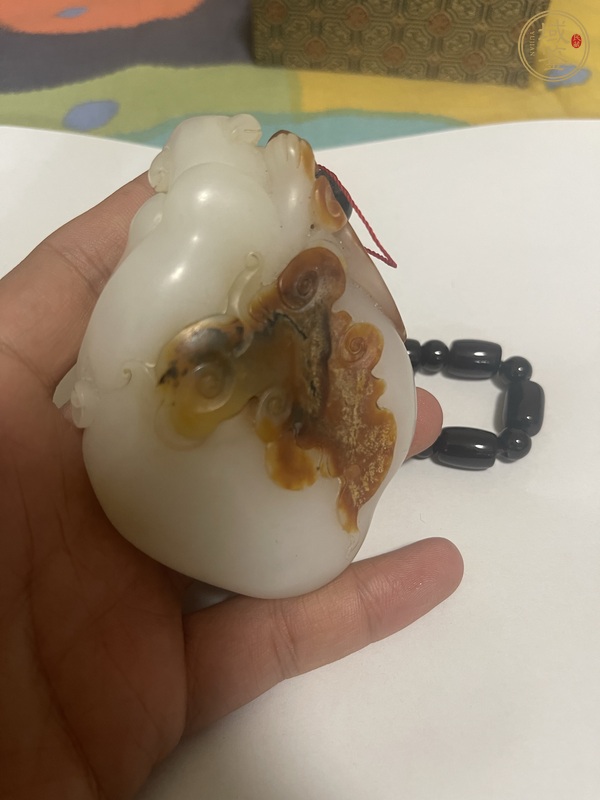 古玩玉器瑞獸把件真品鑒賞圖