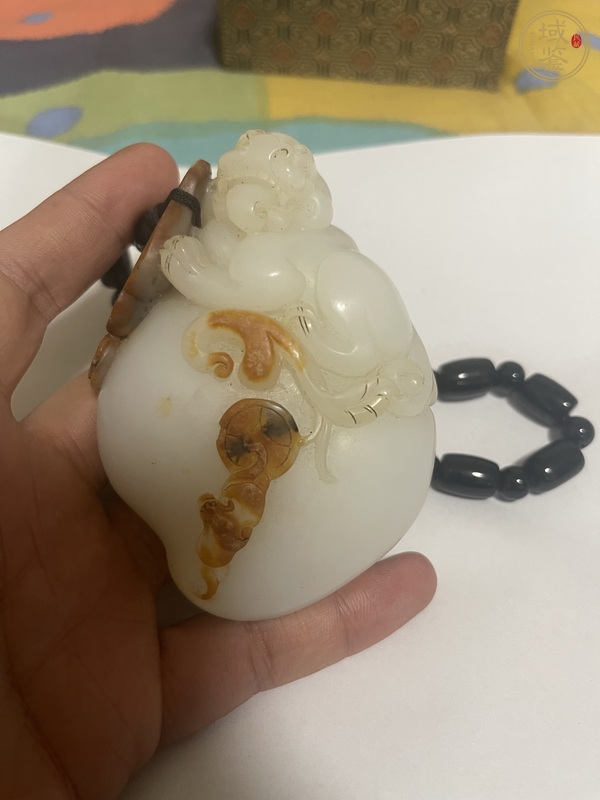 古玩玉器瑞獸把件真品鑒賞圖