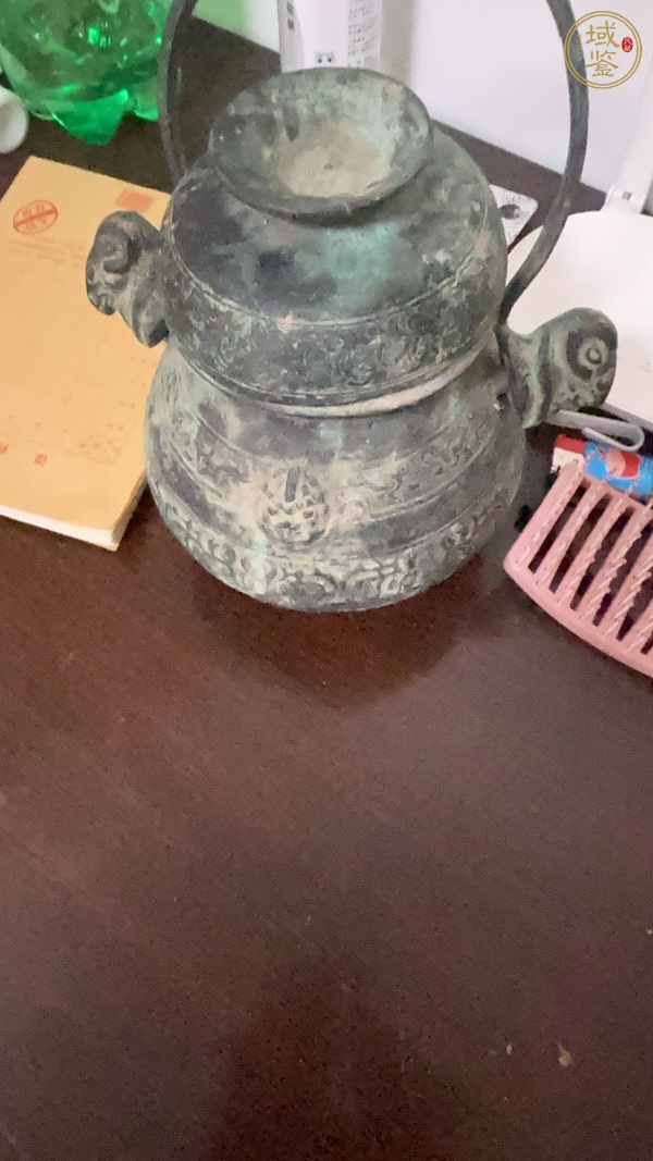 古玩銅器提梁卣真品鑒賞圖