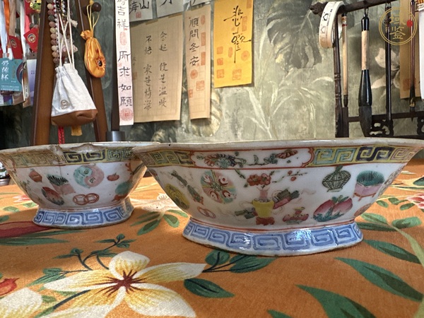 古玩陶瓷粉彩貢碗真品鑒賞圖