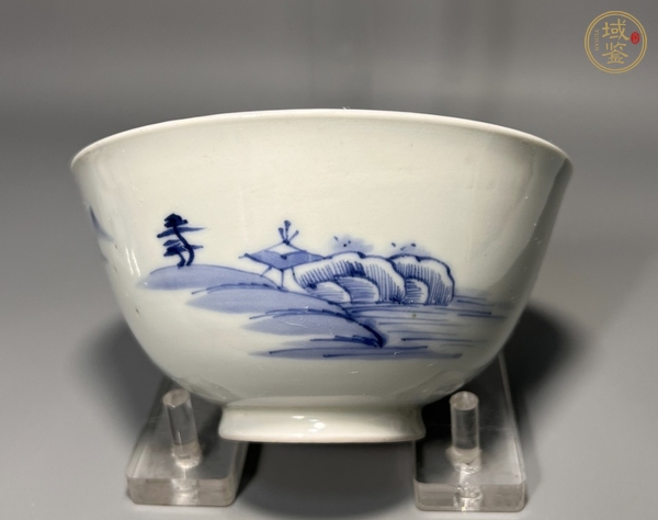 古玩陶瓷青花蓋碗真品鑒賞圖