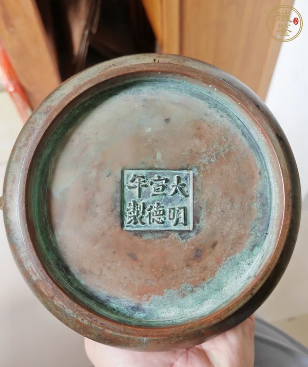 古玩銅器銅香爐真品鑒賞圖