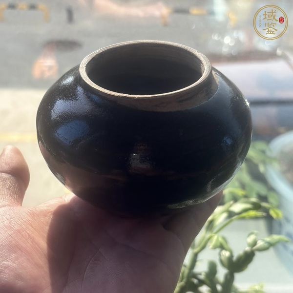 古玩陶瓷磁州窯黑釉茶入真品鑒賞圖