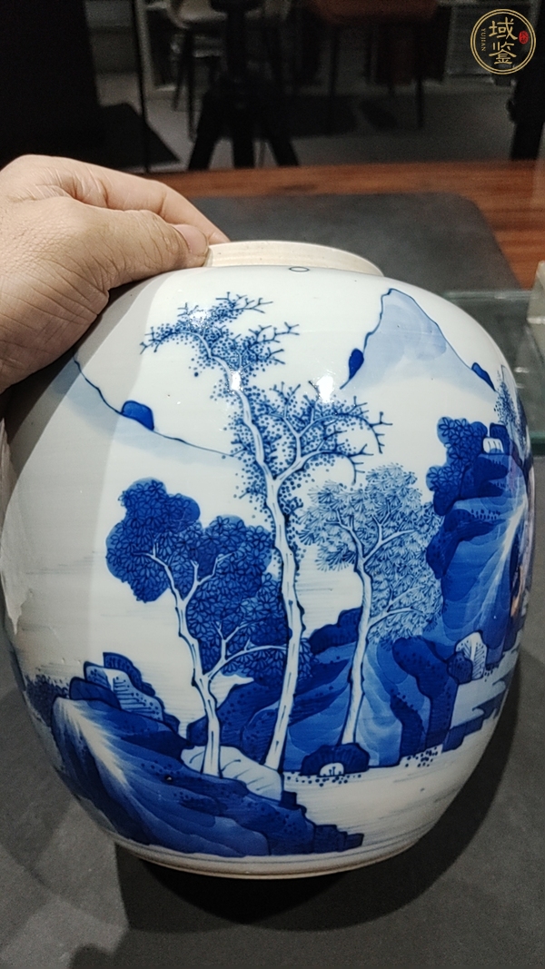 古玩陶瓷青花罐真品鑒賞圖