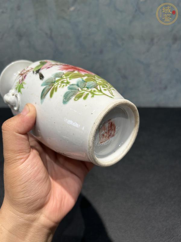 古玩陶瓷花鳥紋瓶真品鑒賞圖