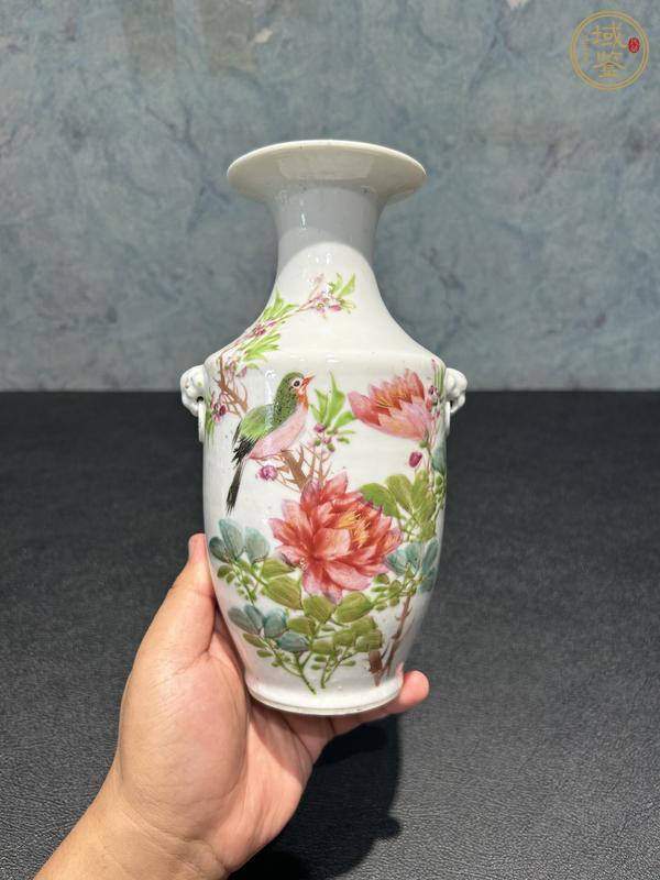 古玩陶瓷花鳥紋瓶真品鑒賞圖