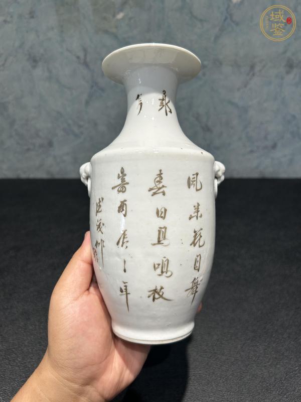 古玩陶瓷花鳥紋瓶真品鑒賞圖