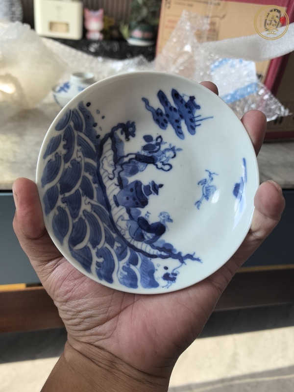 古玩陶瓷青花蓋杯真品鑒賞圖